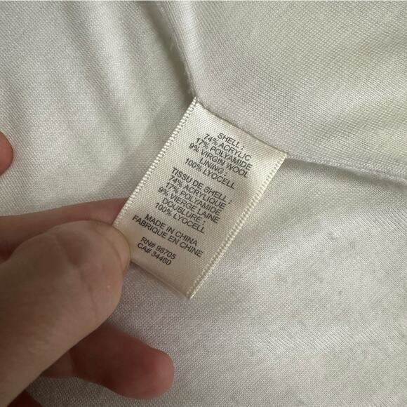 Rebecca Taylor Lana Fringe Tweed Jacket Black and White Size 4 - Picture 10 of 11